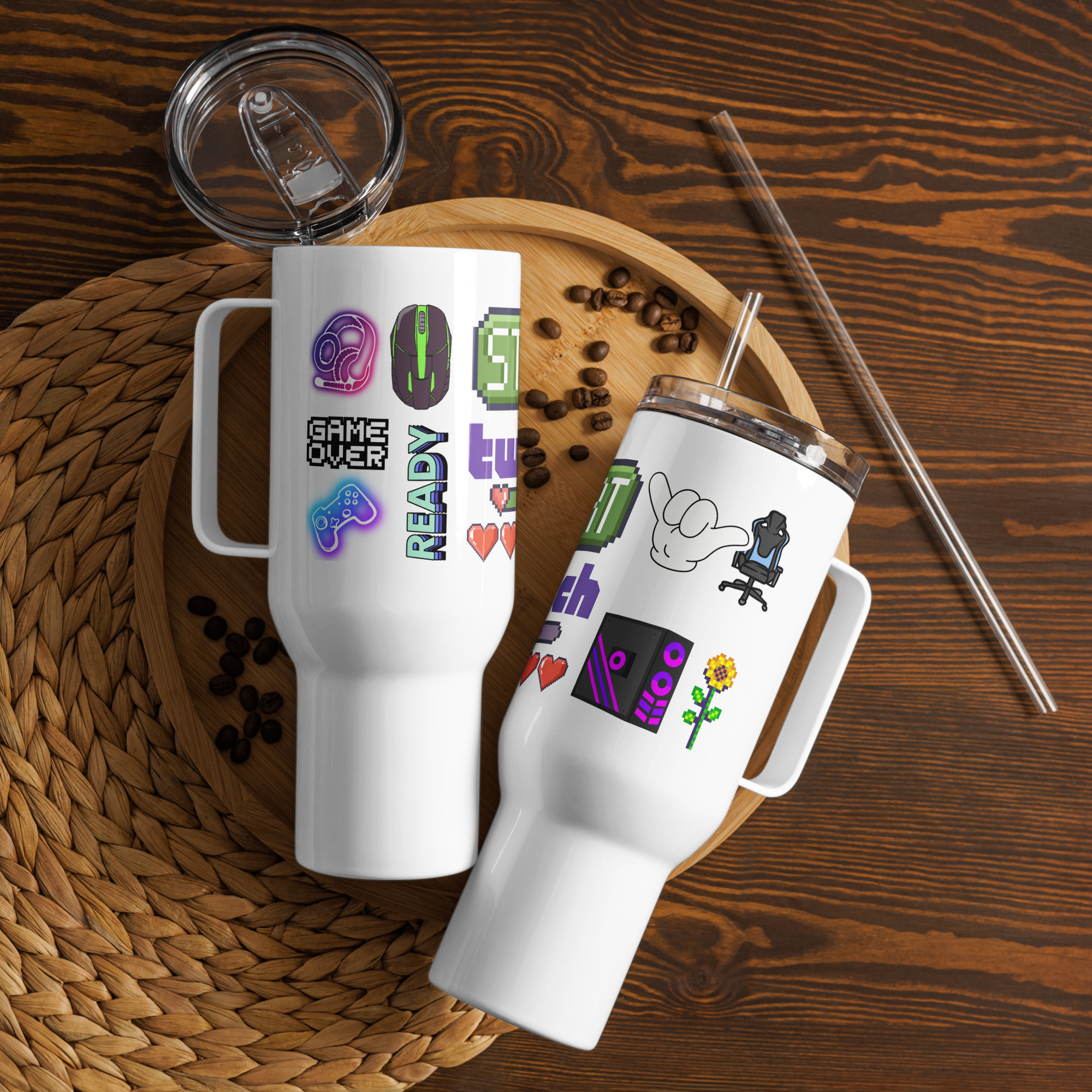 đ Mug "Gameuse" 740 et 1183 ml | Design Pastel, Isotherme & Addict Style