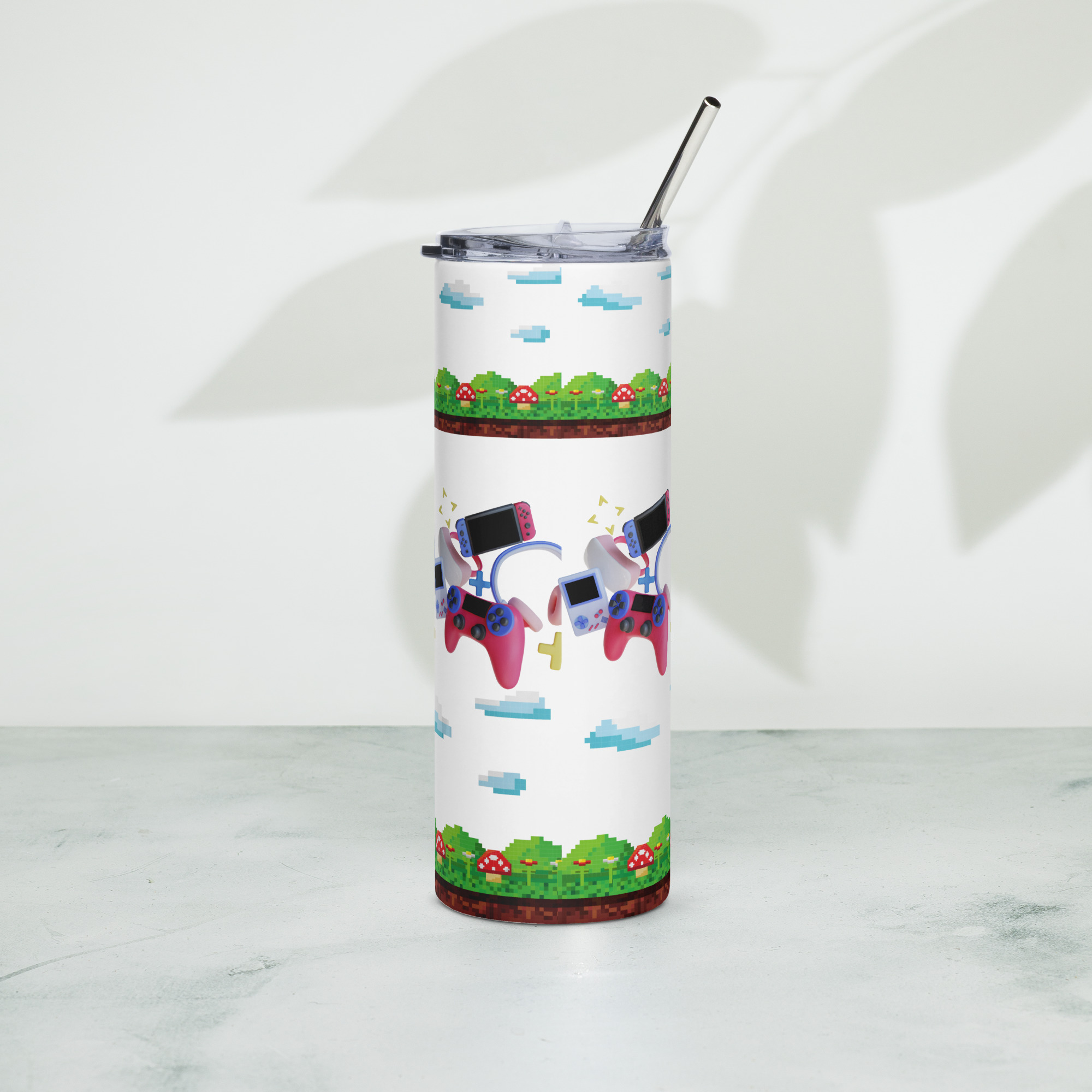 đ„ Gobelet "Gameuse Pixel" 600 ml | Isotherme, Paille Inox & Style Unique â Image 4