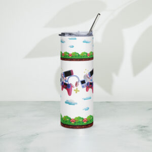 🔥 Gobelet "Gameuse Pixel" 600 ml | Isotherme, Paille Inox & Style Unique