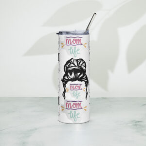 🔥 Gobelet "Mom Life Tiff Style" 600 ml | Isotherme, Paille Inox & Style Unique