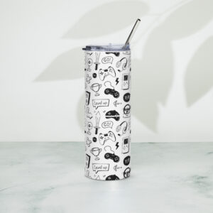 🔥 Gobelet "Gameuse Mono" 600 ml | Isotherme, Paille Inox & Style Unique