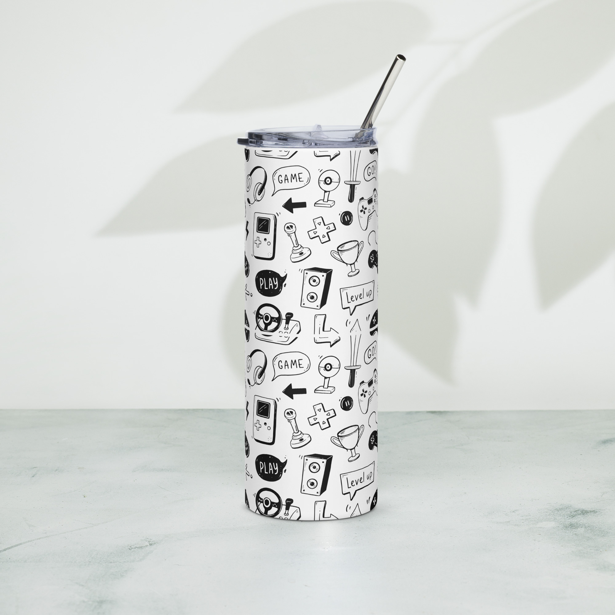 đ„ Gobelet "Gameuse Mono" 600 ml | Isotherme, Paille Inox & Style Unique â Image 2