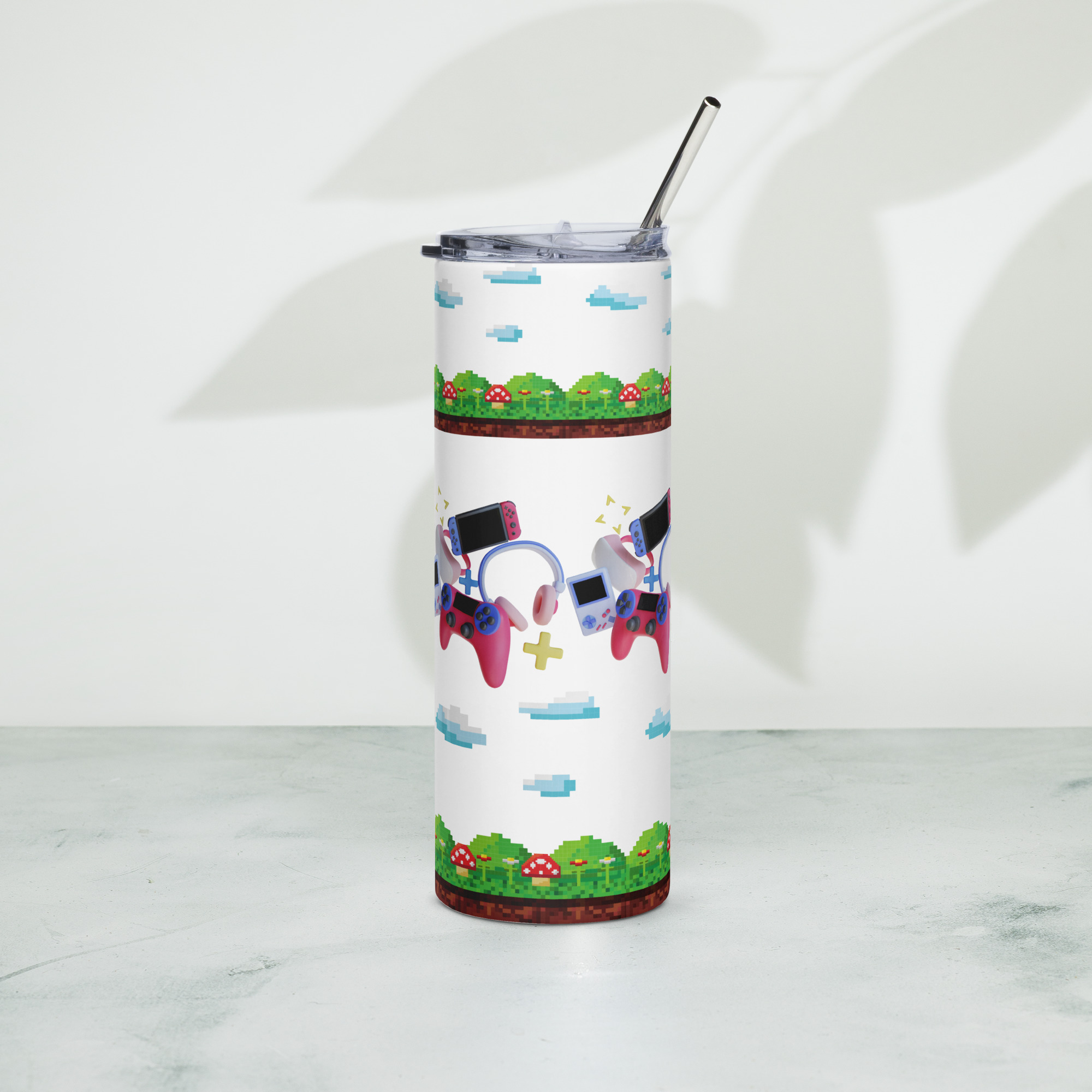 đ„ Gobelet "Gameuse Pixel" 600 ml | Isotherme, Paille Inox & Style Unique â Image 3