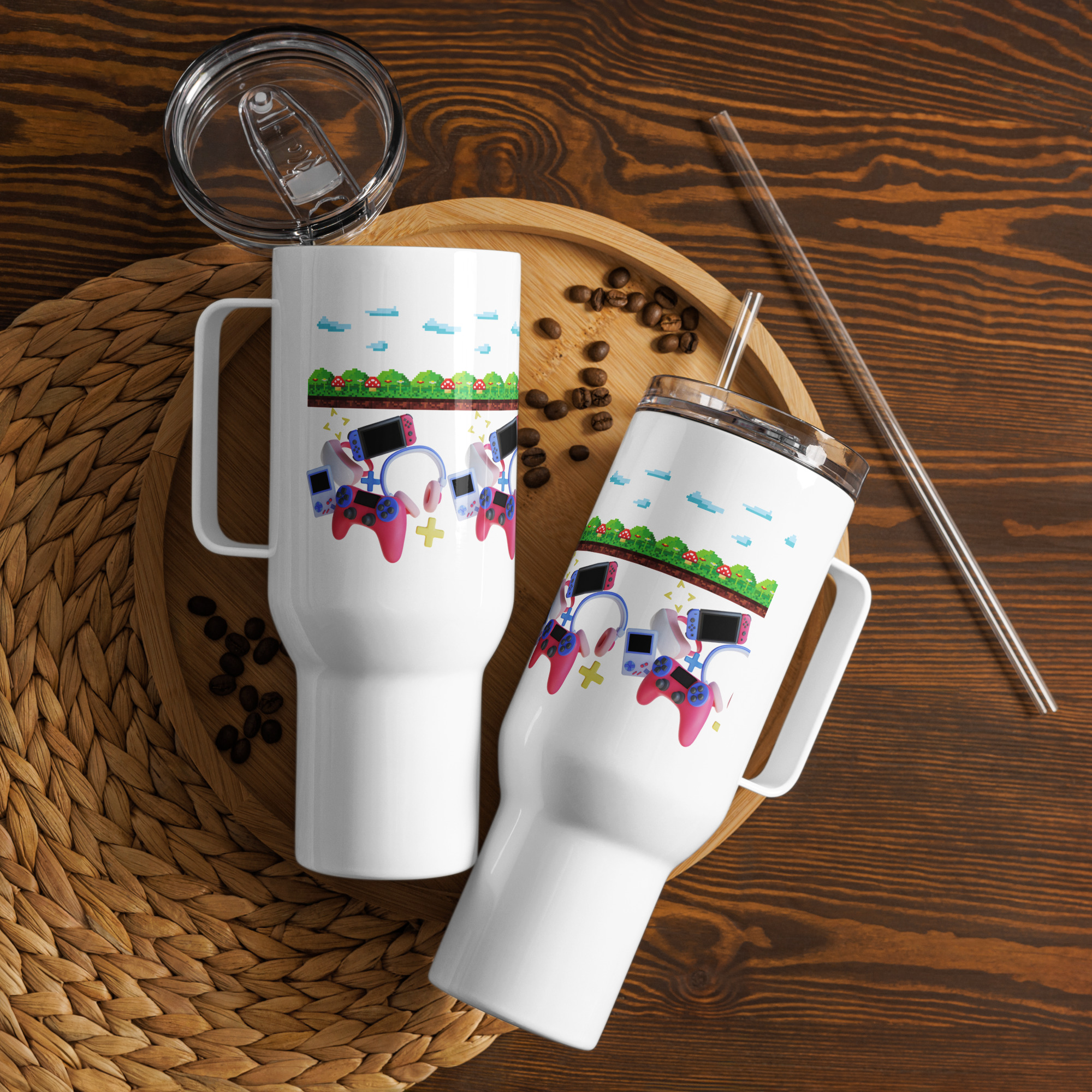 đ Mug "Gameuse Pixel" 740 et 1183 ml | Design Pastel, Isotherme & Addict Style